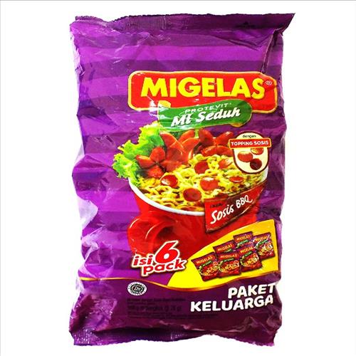 Jual Mie Instant Migelas Sosis Bbq 6x28gr Maju Bersama Shopee Indonesia 2743