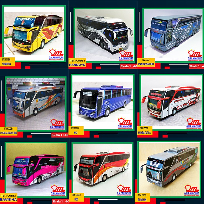 Jual Miniatur Miniatur Bus Indonesia | Shopee Indonesia