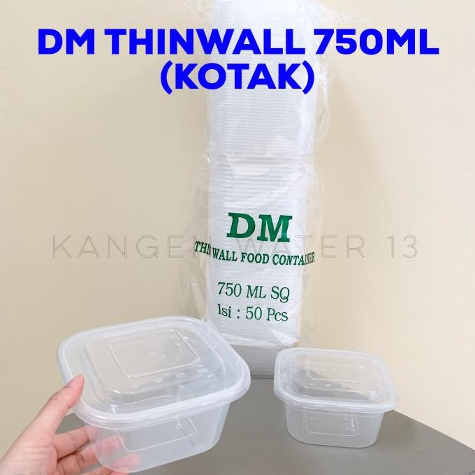 Jual Dm Thin Wall Ml Thinwall Ml Kotak Square Plastik Tempat