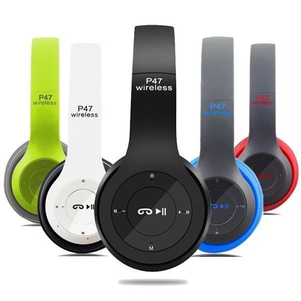 Jual Headset P47 Headphone Mic Bluetooth Wireless Lipat Bass H9A1 ...