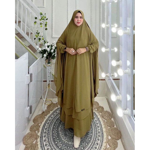 Jual COD ! GAMIS JILBAB PANJANG TERBARU GAMIS WASIMA ORIGINAL AJEZAS