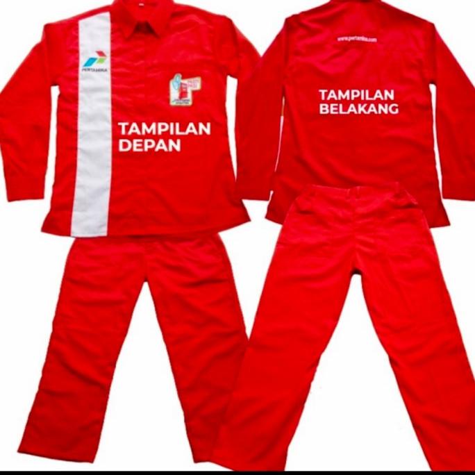 Jual Baju Seragam Operator Spbu Pom Bensin Pertamina Panjang Tangan