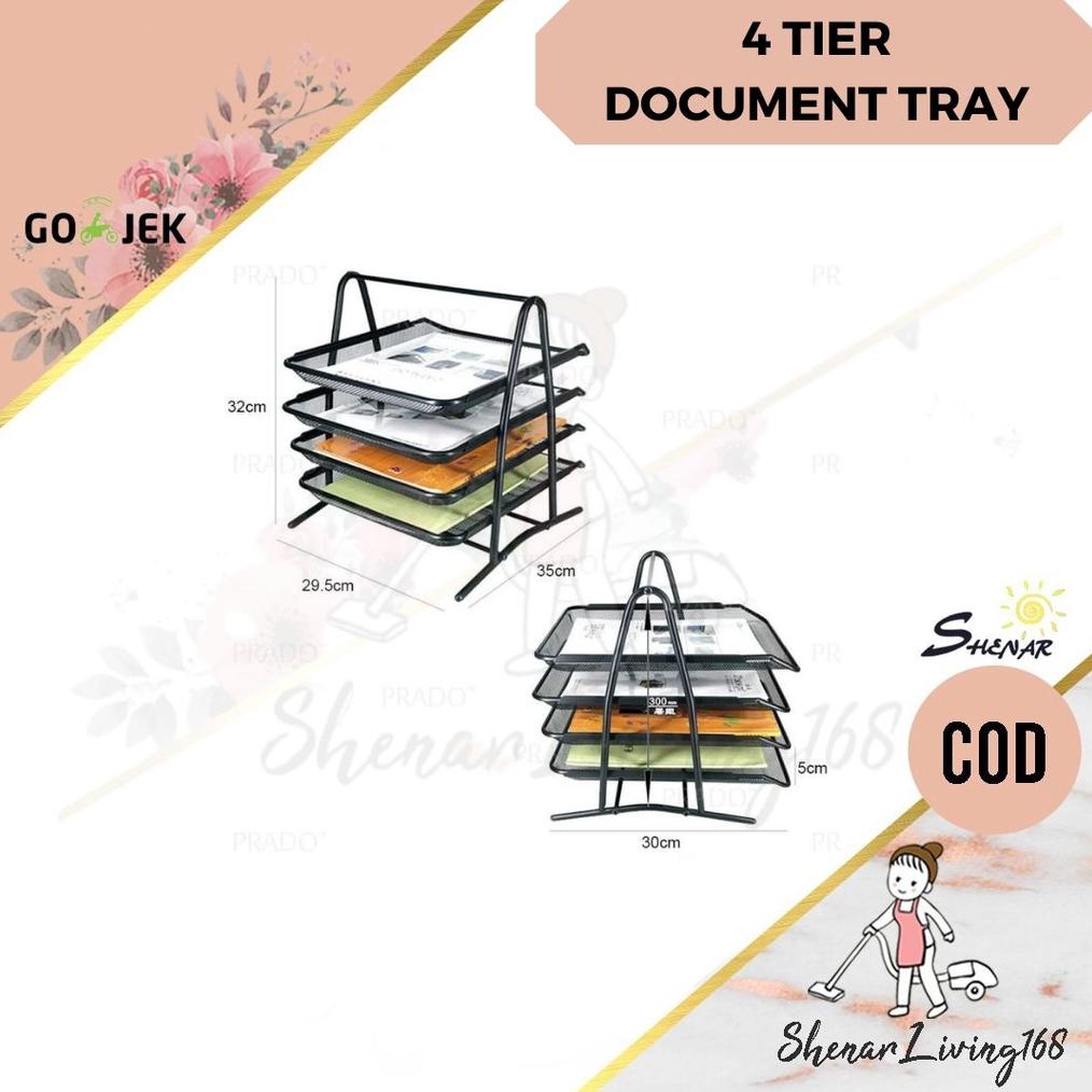 Jual Rak 4 Tingkat Rak Dokumen Rak Berkas 4 Tier Document Tray