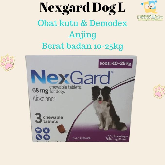 Jual Nexgard Dog L - Chewable Tablet Obat Kutu & Demodex Anjing 10-25kg ...