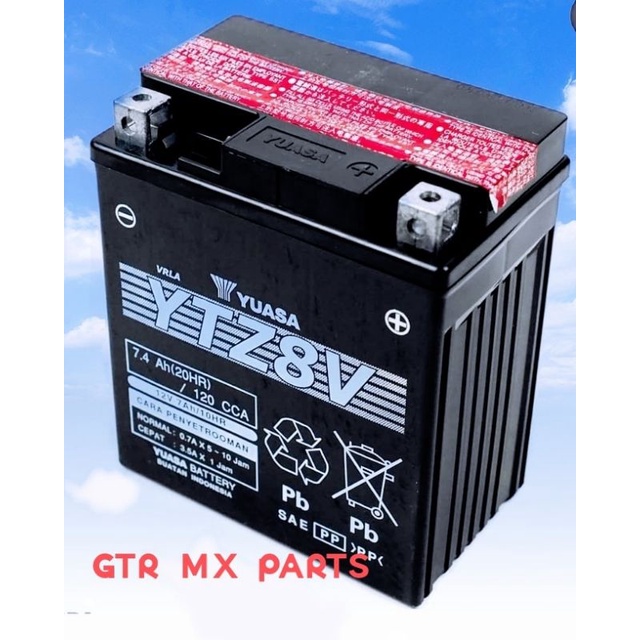 MOTORCYCLE BATTERY YUASA YTZ8V YAMAHA XMAX 300 R3 | Lazada Singapore - View #9