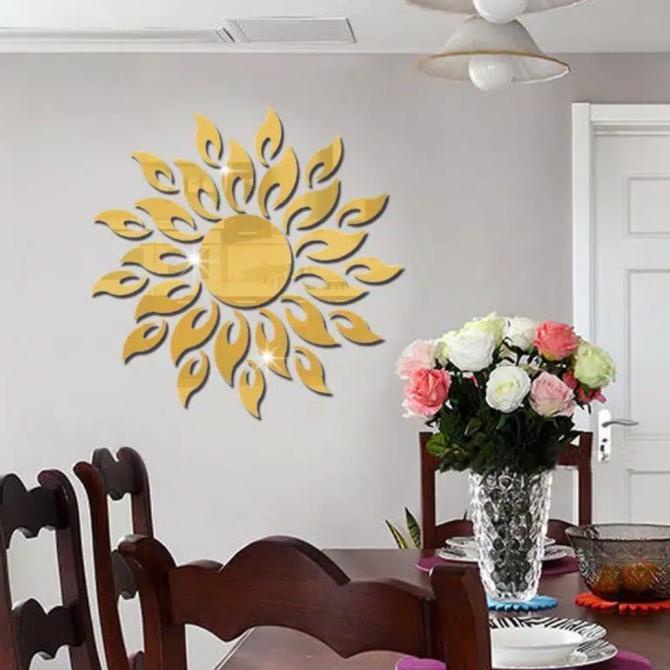 Jual Stiker Dinding Cermin Kaca Bunga Matahari Wallsticker Cm Shopee Indonesia