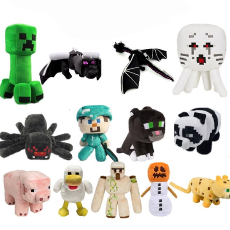 Jual Creeper Steve Minecraft Stuffed Animal Soft Plush Toypixel Doll
