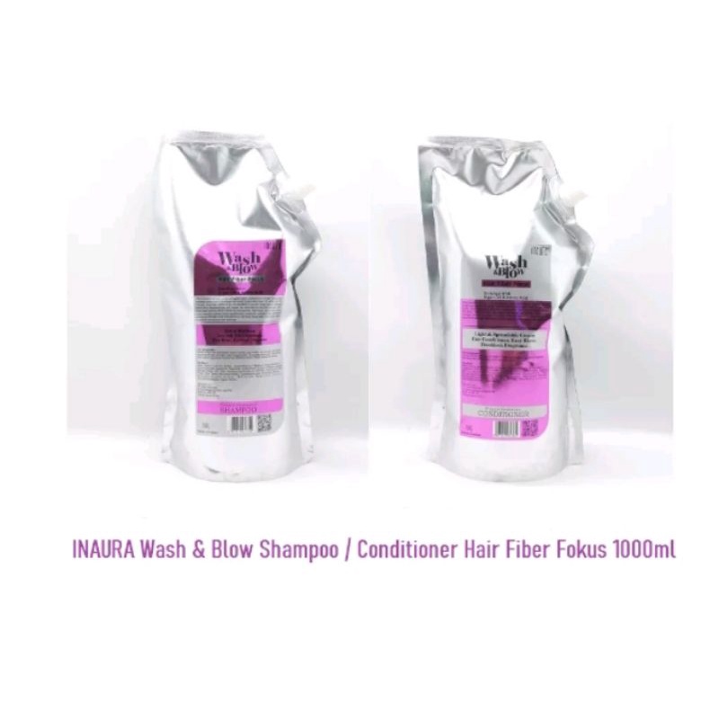 Jual INAURA Wash & Blow Shampoo / Conditioner Pouch 1000ml | Shopee ...