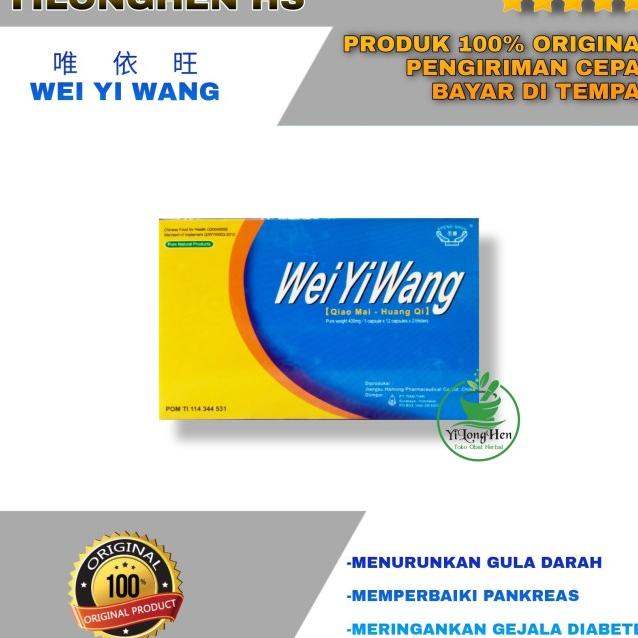 Jual Wei Yi Wang Original Obat Gula Darah Herbal Obat Diabetes Pankreas