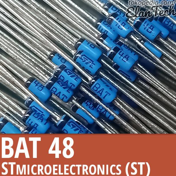 Jual BAT48 Diode ST Microelectronics Small Signal Schottky BAT 48 ...