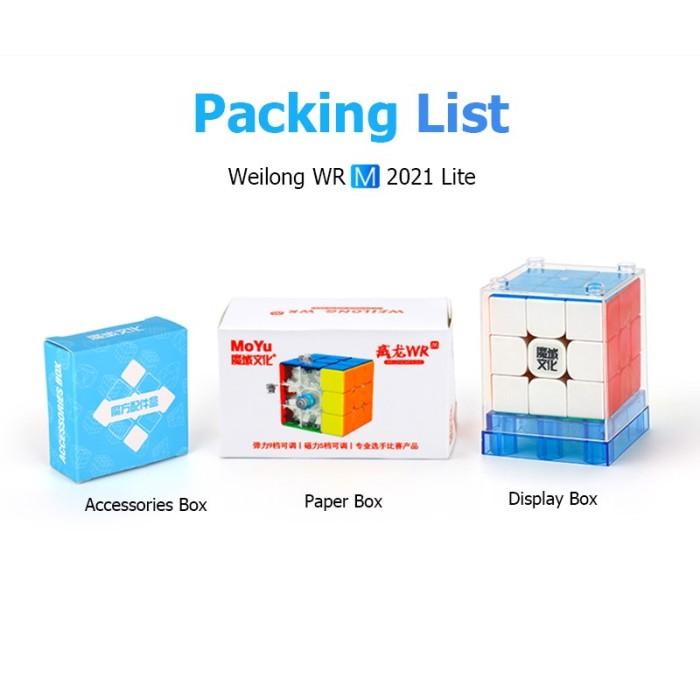 Jual Rubiq Rubik 3X3 Moyu Weilong Wr M 2021 M Stickerless 3X3X3 Weilong ...