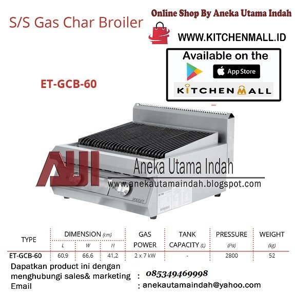 Jual Kompor Gas Char Grill Lava Rock Getra Et Gcb Et Gcb Etgcb Char Shopee Indonesia