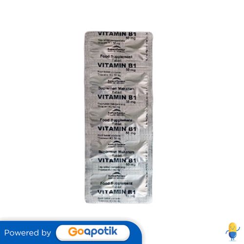 Jual VITAMIN B1 KIMIA FARMA 50 MG STRIP 10 TABLET | Shopee Indonesia