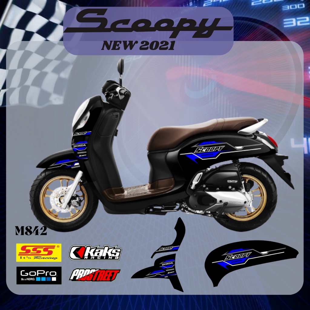 Jual STIKER STRIPING MOTOR SCOOPY NEW 2021 2022 KODE M842 - Sticker ...