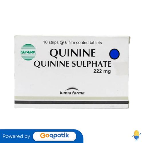 Jual QUININE KIMIA FARMA 222 MG BOX 60 TABLET Shopee Indonesia
