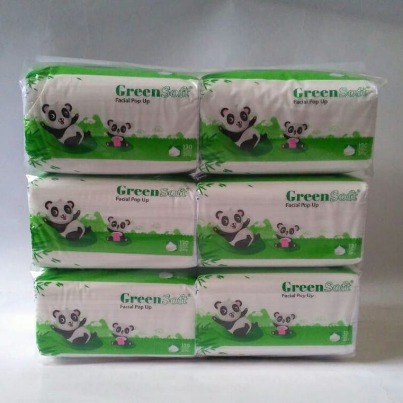 Jual Green Soft Facial Pop Up Tissue Tisu Wajah Serbaguna Sheets Ply Pack Pc