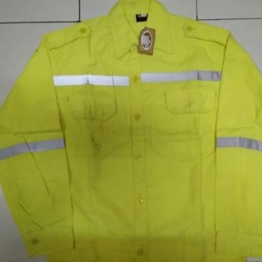 Jual Baju Seragam Kerja Safety Kuning Seragam Tambang Murah Shopee Indonesia