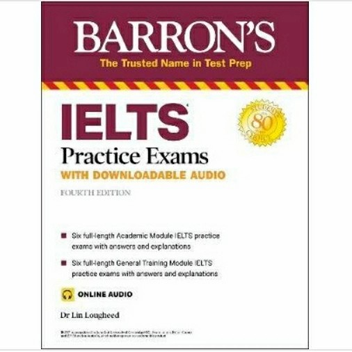 Jual BARRON'S : IELTS PRACTICE EXAMS WITH ONLINE AUDIO | Shopee Indonesia