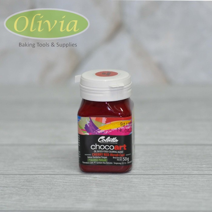 Jual Colatta Choco Art Pewarna Makanan Cherry Red 50 Gr Shopee Indonesia