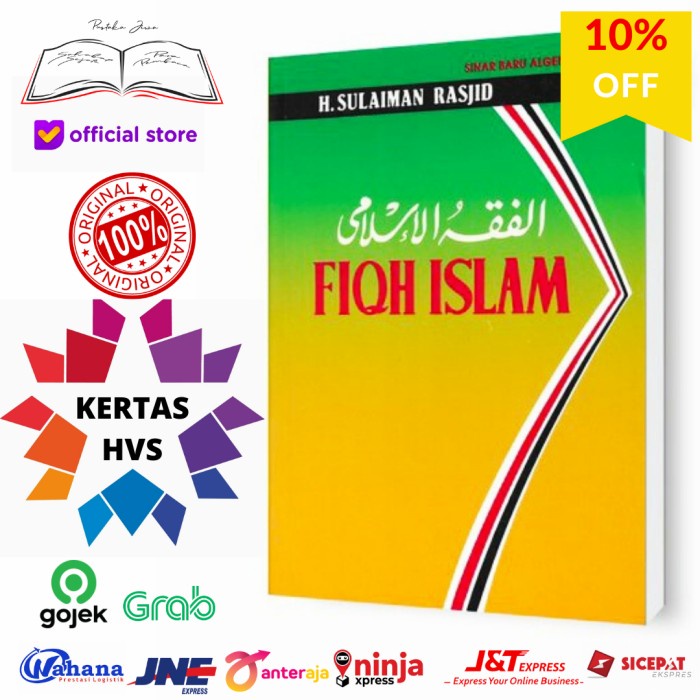 Jual BUKU FIQIH FIQH ISLAM FIKIH HUKUM KERTAS HVS SULAIMAN RASJID ...