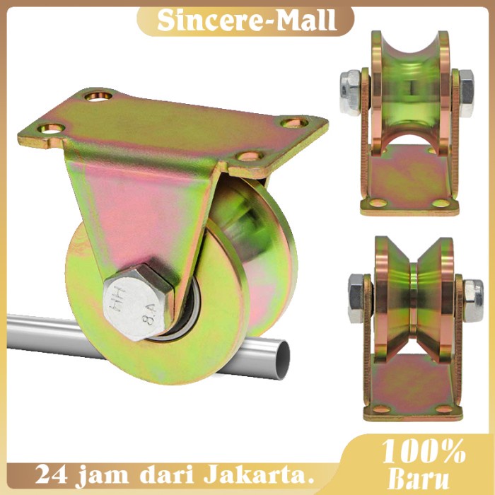 Jual Promo 50 Mm Roda Pagar Roda Gerbang Roda Pintu Pagar Besi Model Uandv Roda Rel Shopee 5572