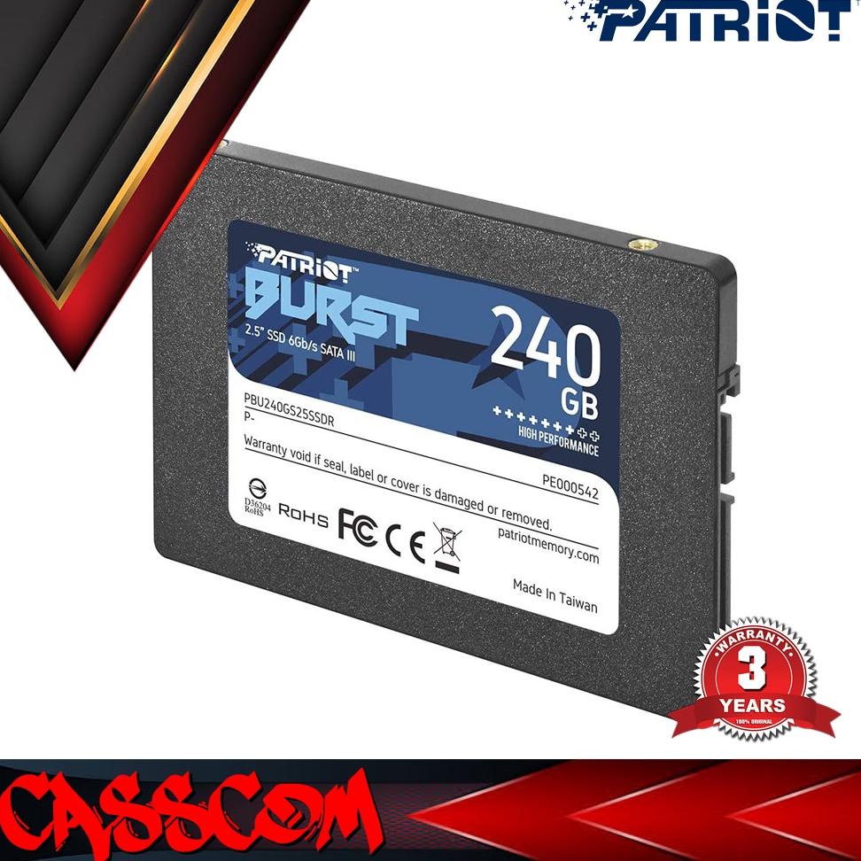 Patriot 240GB Burst Elite 2.5 SATA III Internal PBE240GS25SSDR