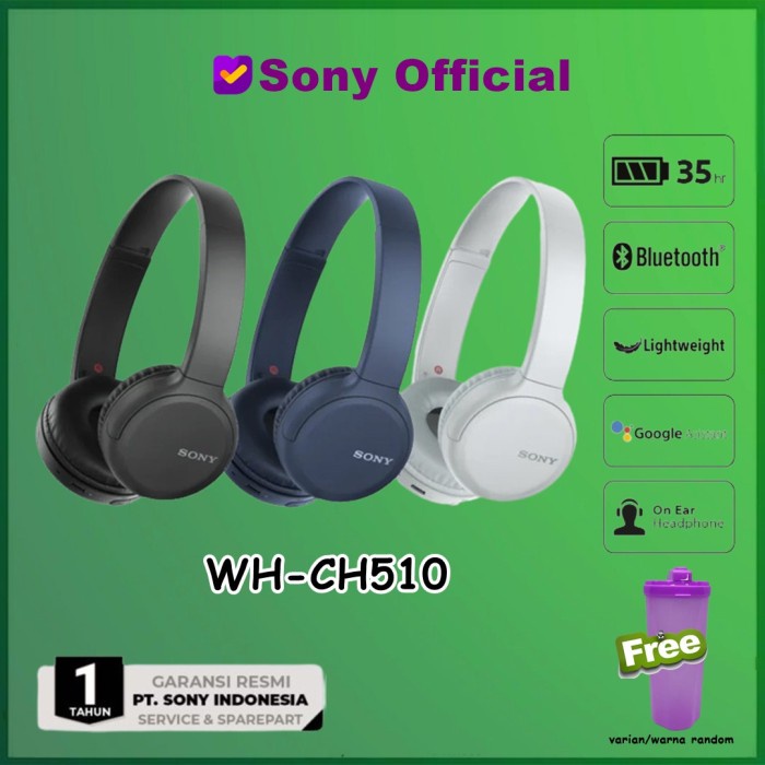 Jual SONY WH-CH510 Wireless Headphones WH CH510 CH 510 WHCH510 | Shopee ...