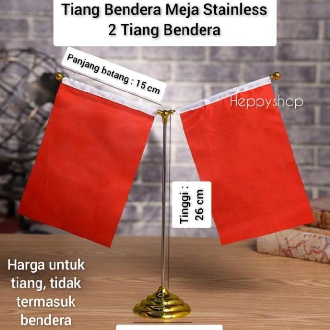 Jual Tiang Bendera Meja Stainless Tiang Bendera Office Desk Flag