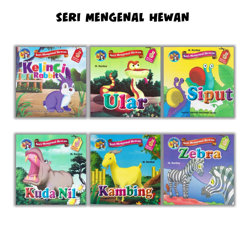 Jual Buku Anak 2 Tahun : Bilingual Seri Mengenal Hewan Zebra Kuda Nil ...