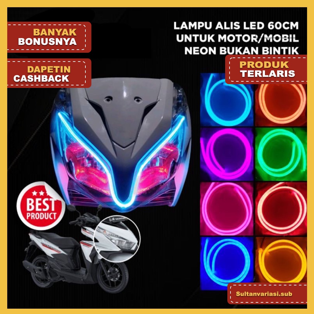 Jual Lampu Alis Motor Drl Flexible Neon Flex Drl Alis Flexsible Cm Cm V Alis Drl Slim