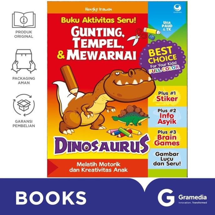 Jual Seri Gunting Tempel Mewarnai Dinosaurus Shopee Indonesia