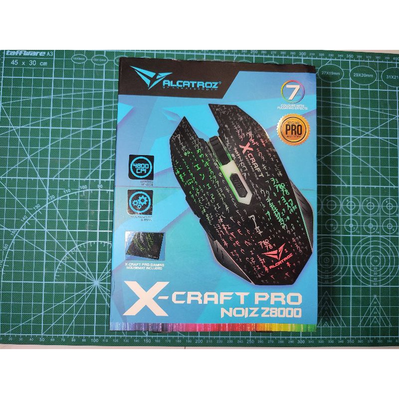 Jual Mouse Gaming RGB Alcatroz X Craft Pro NOIZ Z8000 Second Preloved