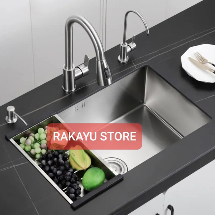 Jual Kitchen Sink Stainless Undermount Lengkap Kran Bcp Model Onan Shopee Indonesia