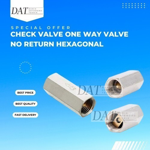 THREAD PNEUMATIC CHECK Valve One Way Qucik Fitting Connector Coupling