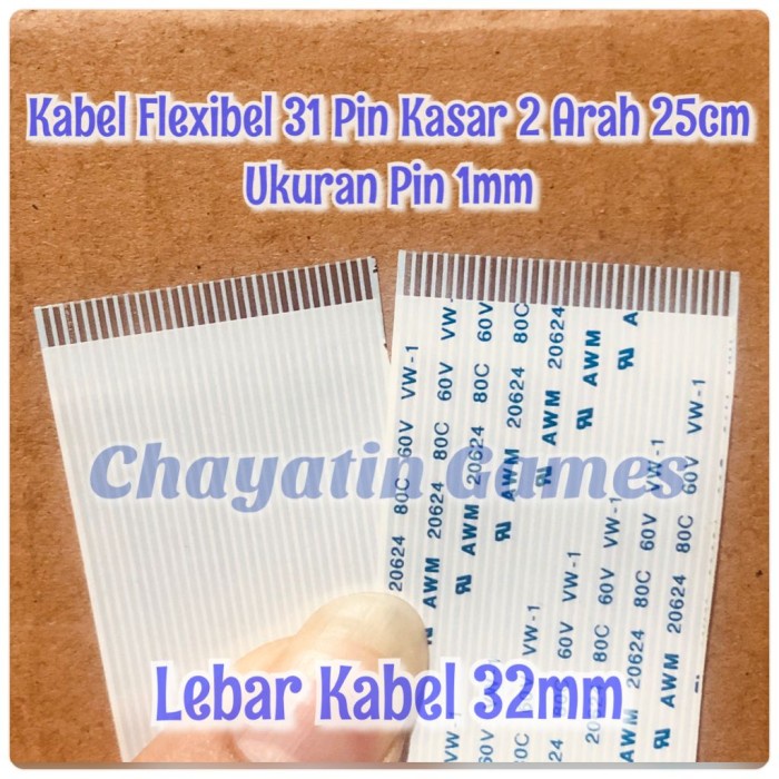 Jual Kabel Flexibel Pin Kasar Arah Panjang Cm Ukuran Pin Mm