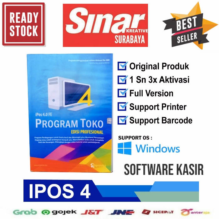 Jual PROGRAM KASIR IPOS 4 Softwar3 PROFESIONAL - 3 KALI AKTIVASI RESMI ...