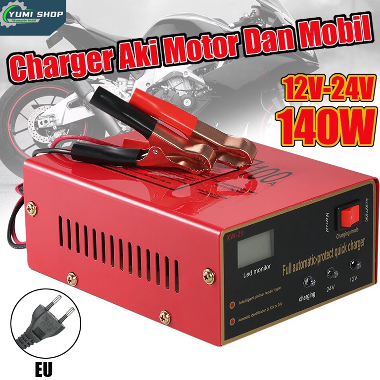 Jual Stok Terbatas!.. Charger Aki Motor Mobil/Otomatis Accu Kering Dan