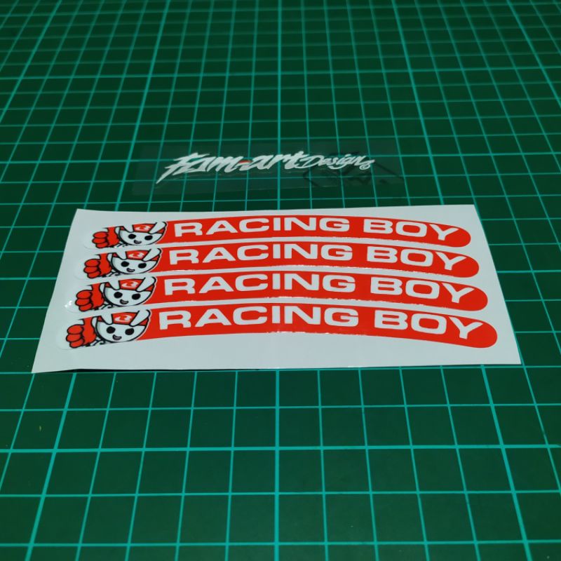 Jual Sticker Velg Rim RCB RACING BOY, Bahan Premium Super Glossy ...