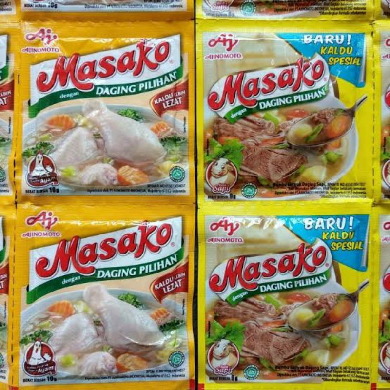 Jual MASAKO RASA SAPI DAN AYAM 8,5gr (recencengan x12pcs) | Shopee ...