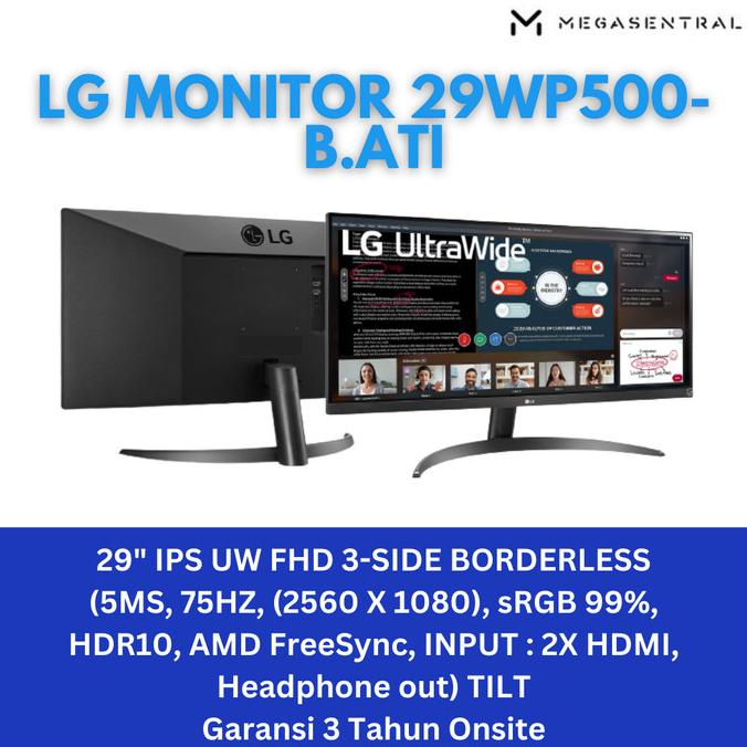 Jual Monitor Led Lg 29Wp500 / 29Wp500-B Ultrawide Hdr10 Ips 75Hz ...