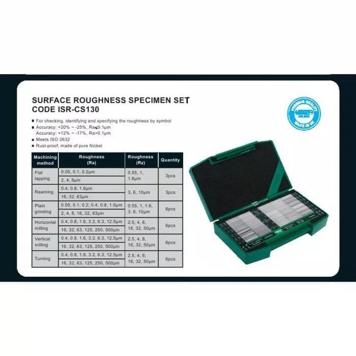 Jual INSIZE ISRCS130W SURFACE ROUGHNESS COMPARATOR Shopee Indonesia