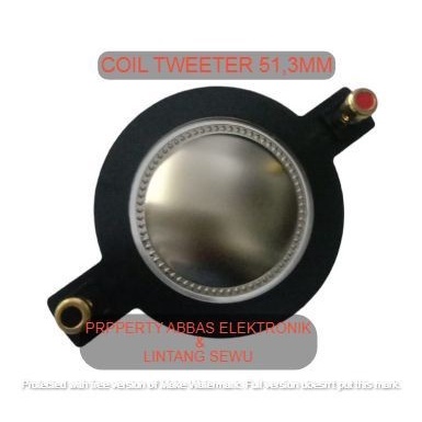Jual SPOOL SPUL TWEETER TWITER 51,3 51.3 513 A COIL TWEETER 51,3 51.3 ...