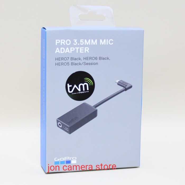 Jual NEW SERIES GOPRO PRO 3.5MM MIC ADAPTER ORIGINAL FOR HERO 5/6/7/8 ...