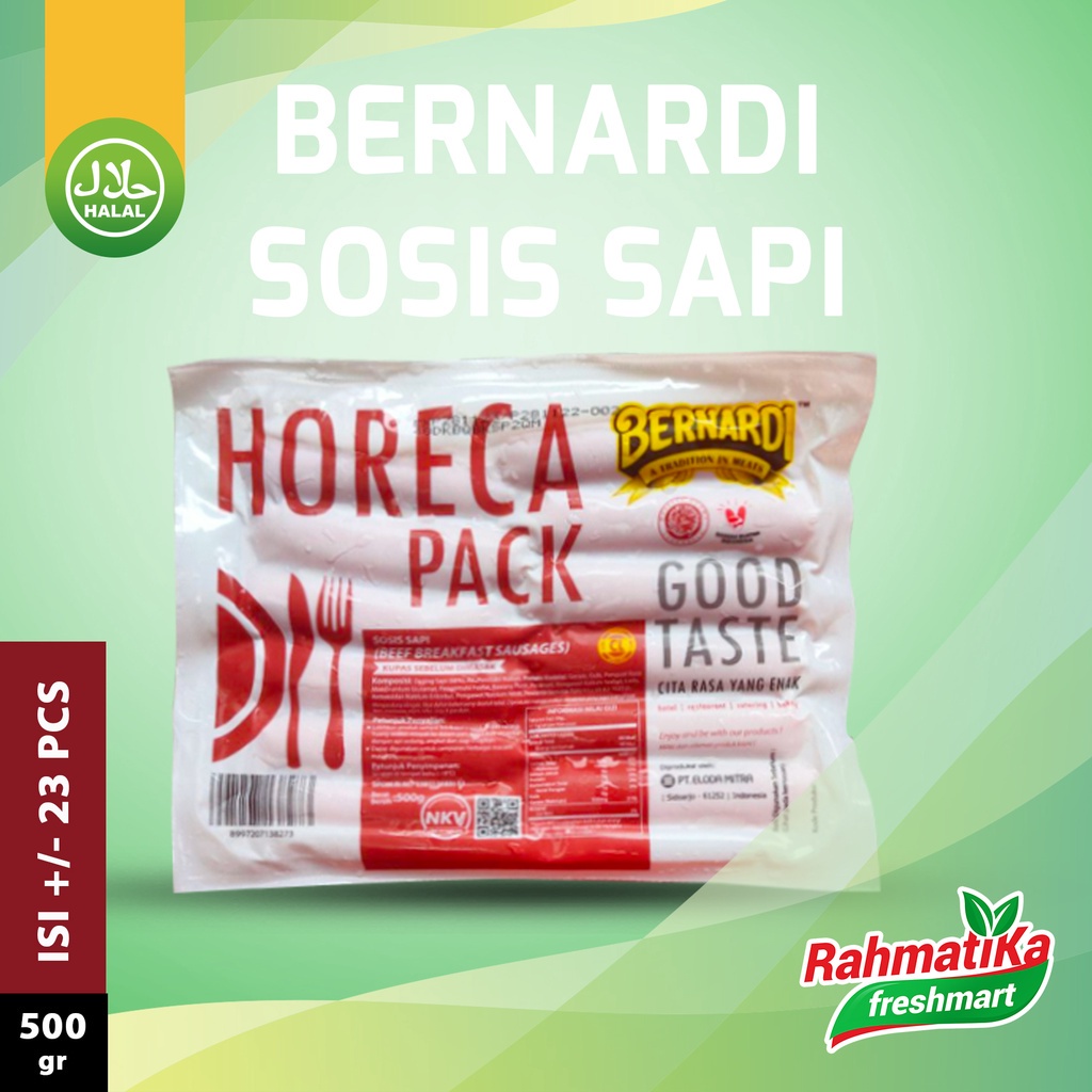 Jual Bernardi Horeca Pack Sosis Sapi Beef Breakfast Sausages 500 Gr