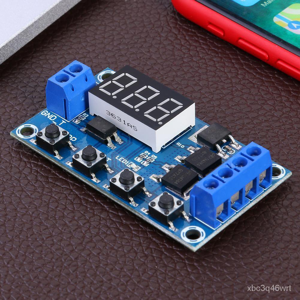 Jual &Delay Time Relay Switch Module Cycle Delay Timer Dual MOS Tube ...