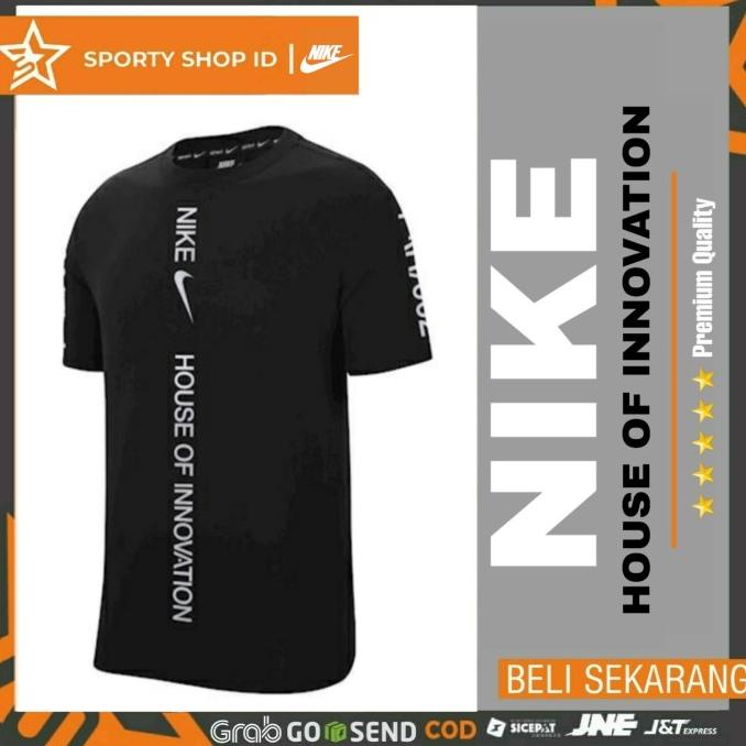Jual Baju Kaos Olahraga Sport Running Joging Lari Hitam Pria Polos