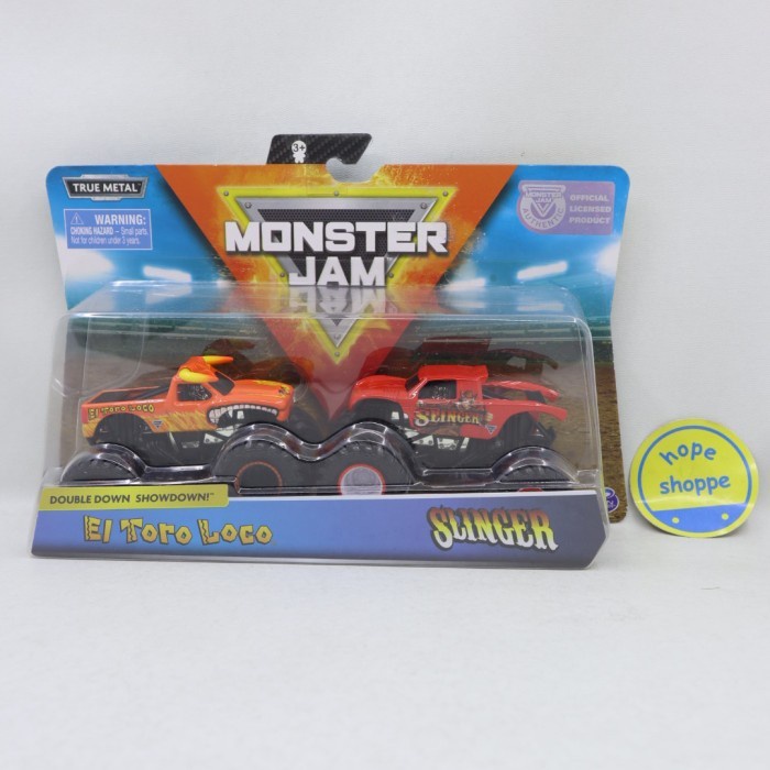 Jual MUST HAVE!! DIECAST MONSTER JAM EL TORO LOCO VS SLINGER SPIN ...