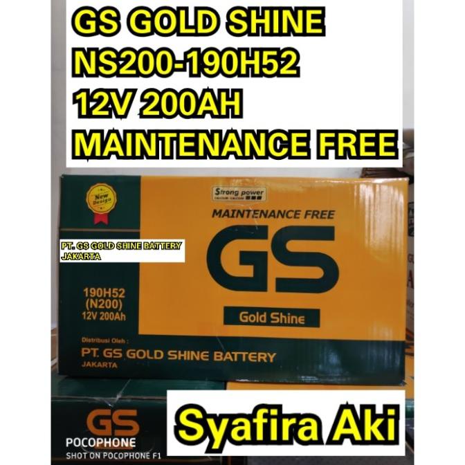 Jual Harga Spesial! Aki N200 Gs Mf Aki Mobil Dan Genset Aki Kering 12