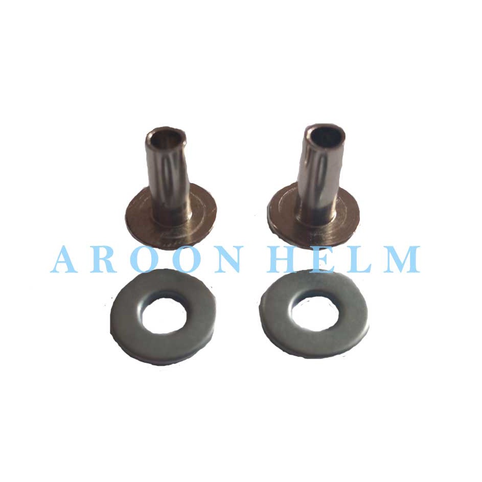 Jual Baru KdS Paku Rivet keling pipih untuk memasang tali helm termasuk ...