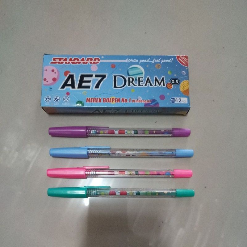 Jual Pulpen Pena Ball Pen Standard Ae Dream Sunset Hitam Mm Shopee Indonesia